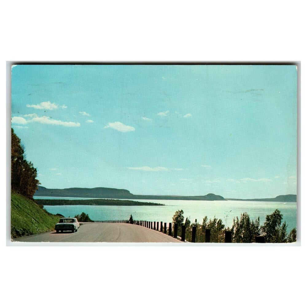 1964 Lake Superior Route Trans Canada Highway 17 Fort William Ontario Postcard